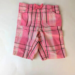 Miniwear Plaid Babies Shorts / 12 mths.
